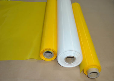 100% Polyester Yellow Screen Printing Mesh Roll Heat Resistance For Cermics Printing